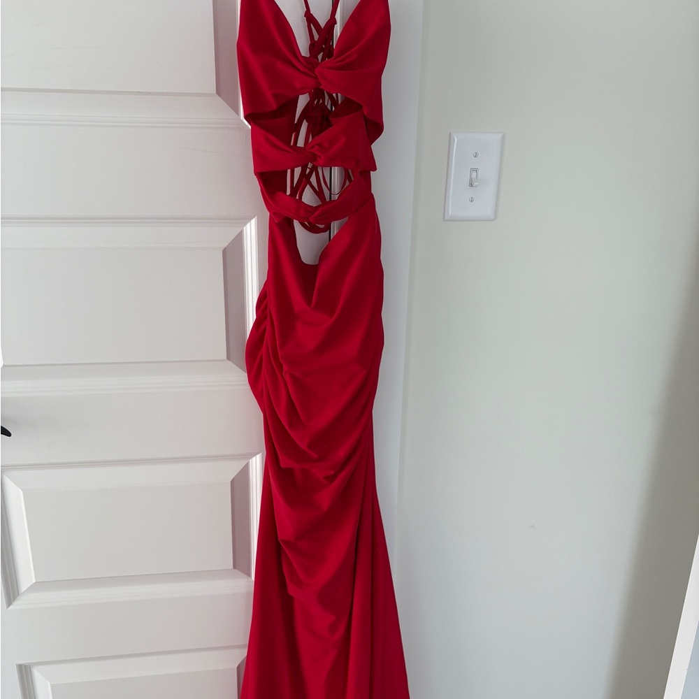 Elegant Red Evening Gown